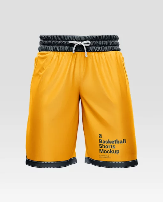 Free Basketball Shorts PSD Mockup Set