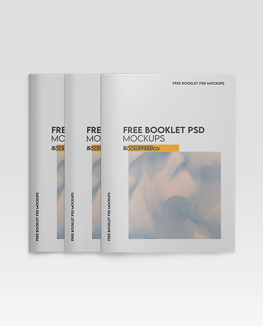 Free Booklet PSD Mockups Templates for Photoshop
