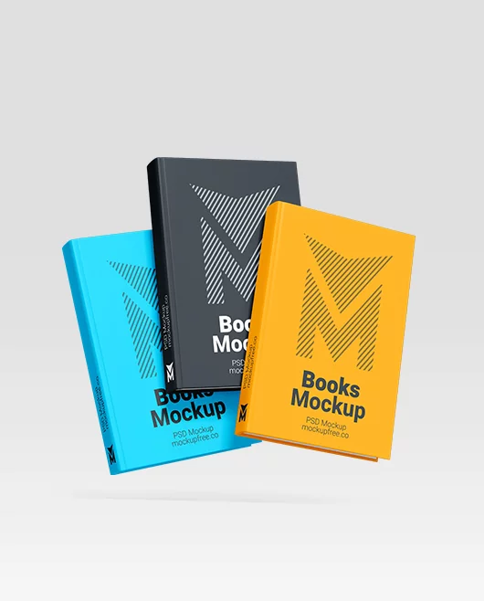 Free Books PSD Mockup