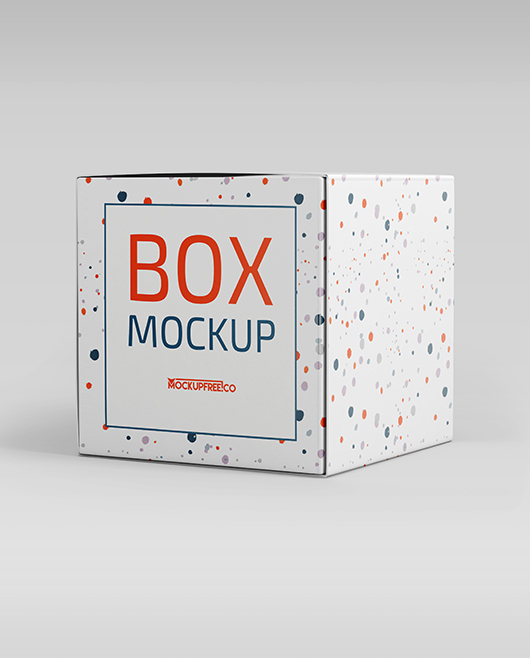 Free Box PSD Mockup Set in PSD Format for Photoshop