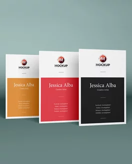 Free Brand Vertical PSD Business Cards Mockup