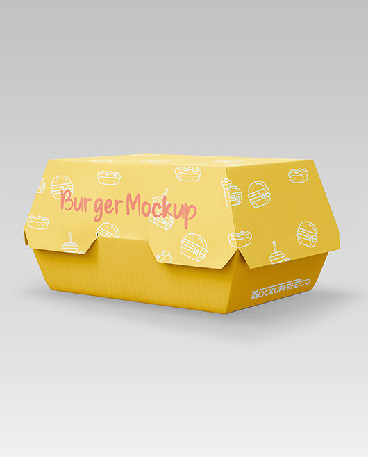 Free Burger Mockup Pack in PSD Format for Photoshop