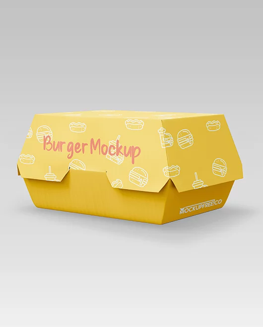 Free Burger PSD Mockup