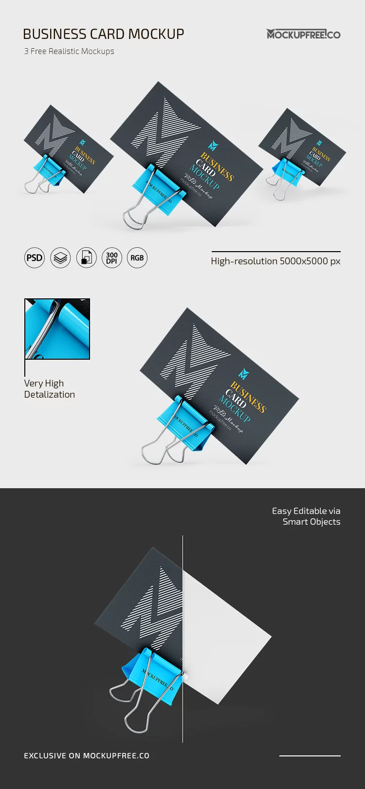 Free Business Card PSD Mockup