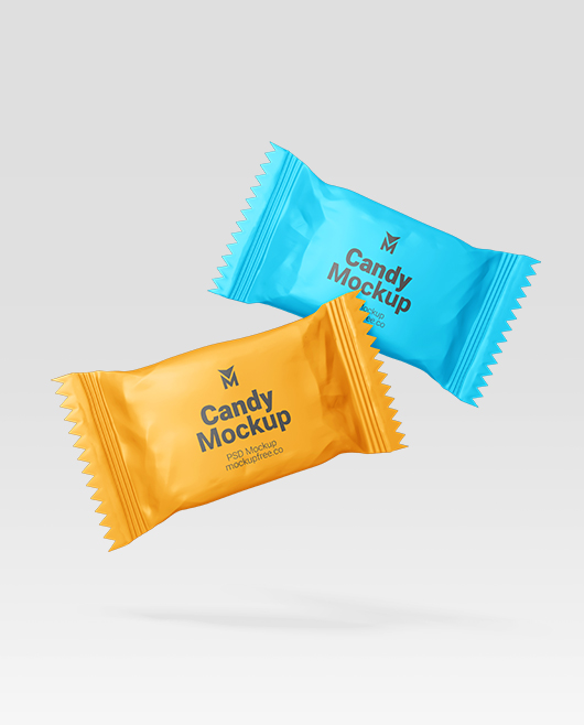 Free Candy Mockup Pack in PSD Format for Photoshop