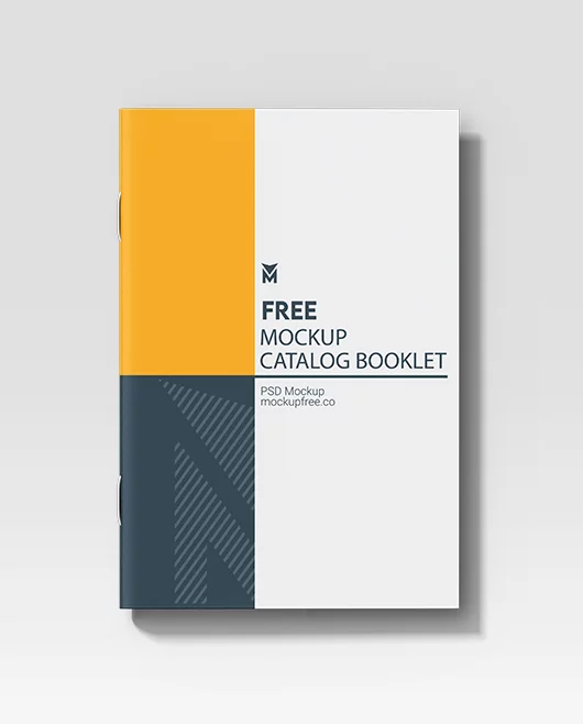 Free Catalog Booklet PSD Mockup