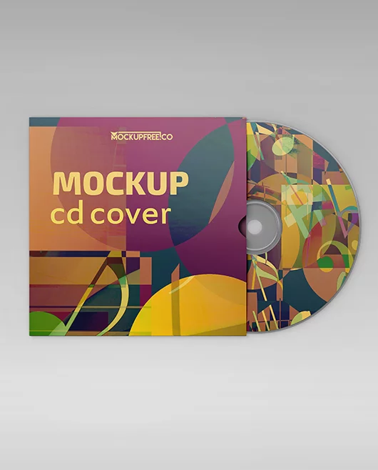 Free CD Sleeve Cover PSD Mockup