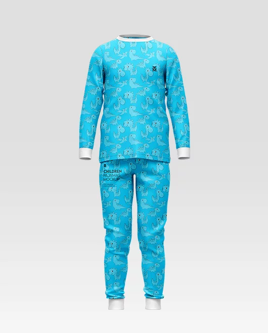 Free Children Pajamas PSD Mockup