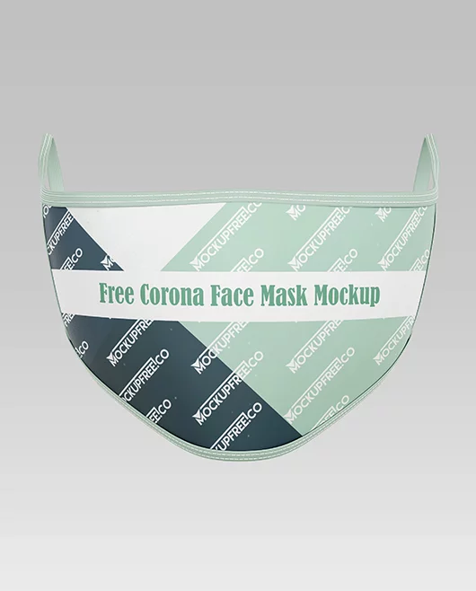 Free Coronavirus Mask Mockup PSD