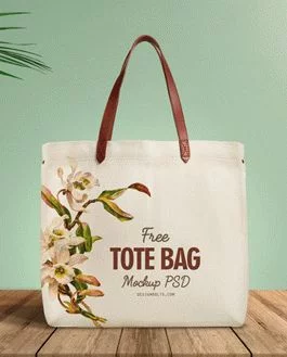 Free Cotton Shopping Bag Mockup PSD