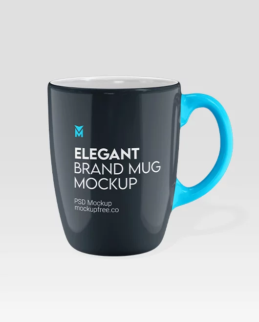 Free Elegant Brand Mug Mockup PSD