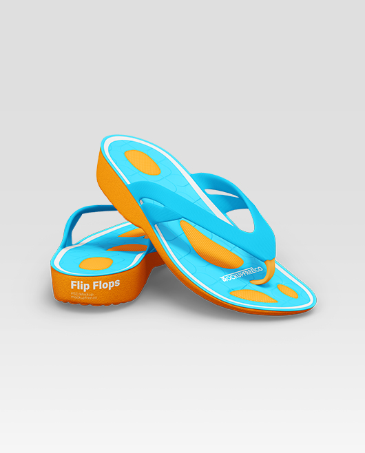 Free Flip Flops Mockup Pack in PSD Format for Photoshop