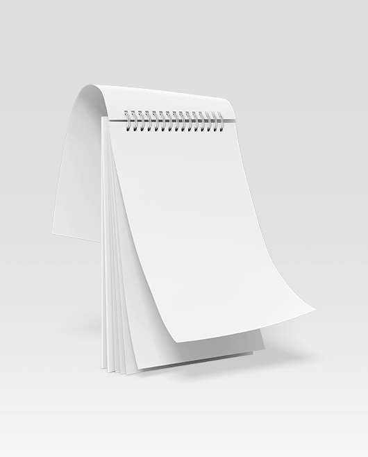 Free Floating Notepad Mockup Pack in PSD for