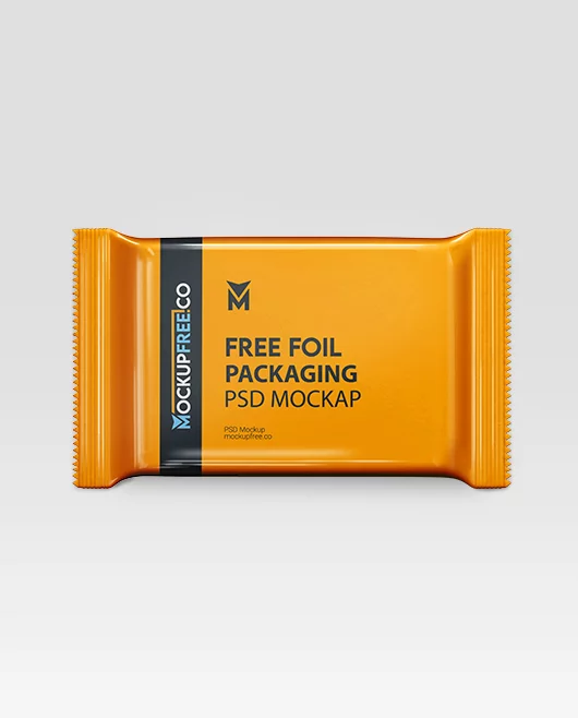 Free Foil Packaging Mockup PSD