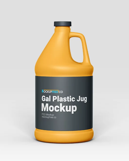 Free Gal Plastic Jug PSD Mockup