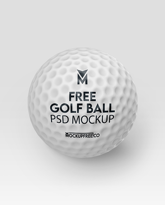 Free Golf Ball PSD Mockup for Photoshop