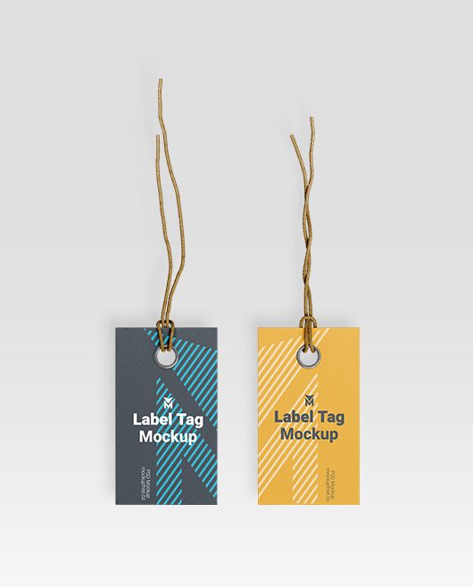Free Label Tag Mockup Pack in PSD for Photoshop