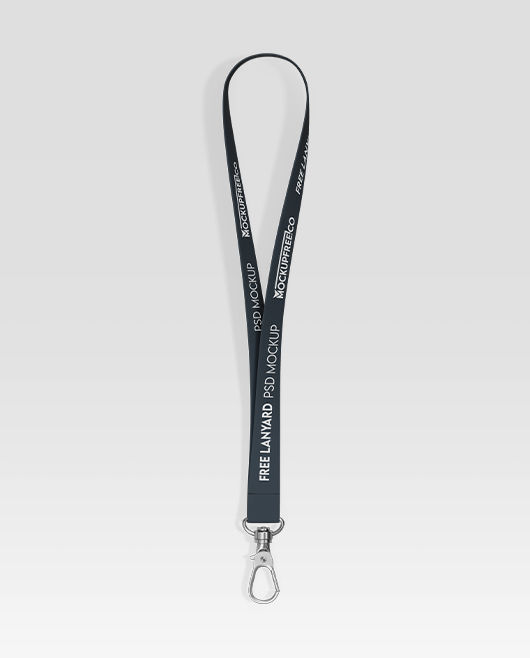 Free Lanyard PSD Mockup Template Set for Photoshop