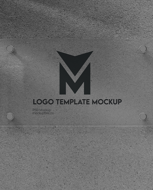 Free Logo Template Mockup PSD Pack for Photoshop