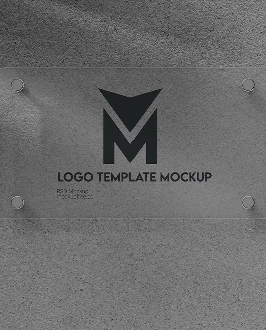 Free Logo Template Mockup PSD