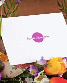 Free Lovely Mothers Day Greeting Card PSD Mockup