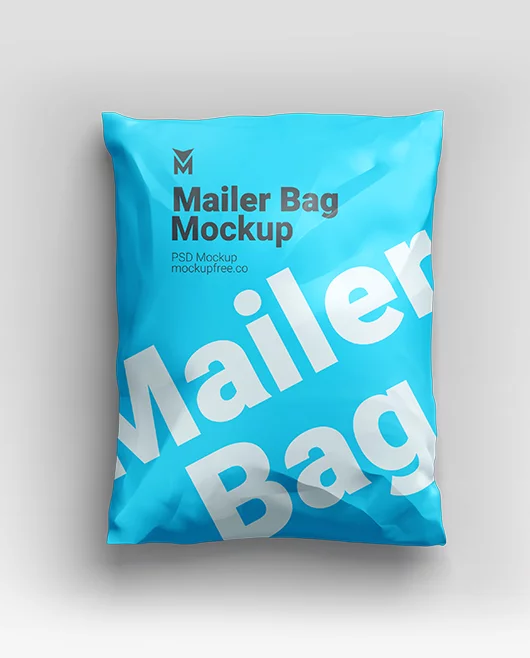 Free Mailer Bag PSD Mockup