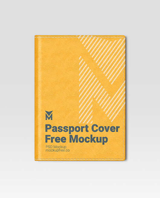 Free Passport Cover Psd Mockup