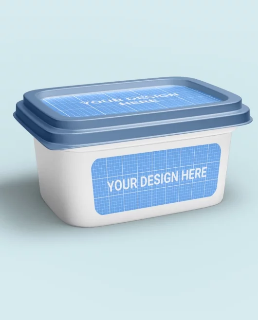 Free Plastic Container PSD Mockup Template