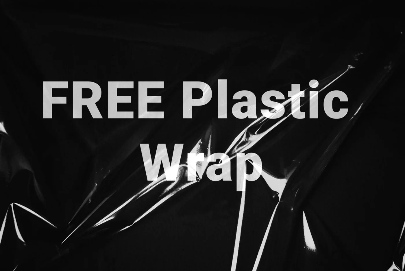 Free Plastic Wrap PSD Mockup
