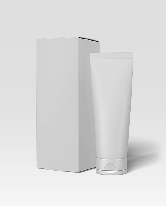 Free PSD Mockup for Cosmetic Tube and Box Set for Photoshop
