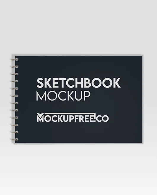 Free Sketchbook Mockup PSD