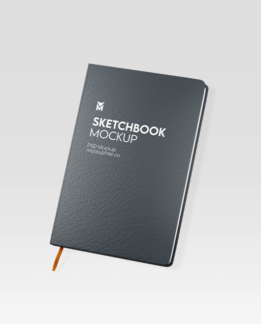 Free Sketchbook Mockup Set in PSD Format for