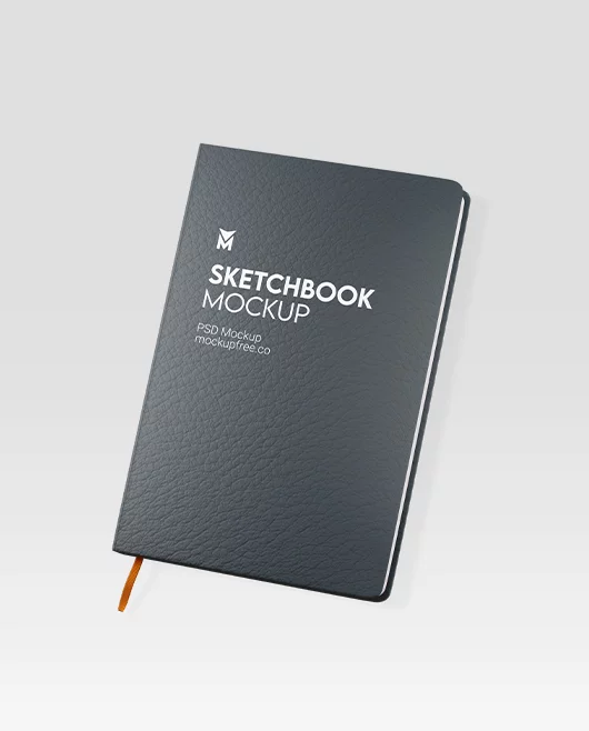 Free Sketchbook PSD Mockup