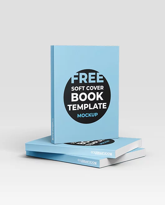 Free Soft Cover Book Mockup in PSD