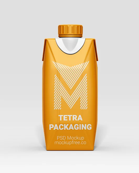 Free Tetra Packaging PSD Mockup