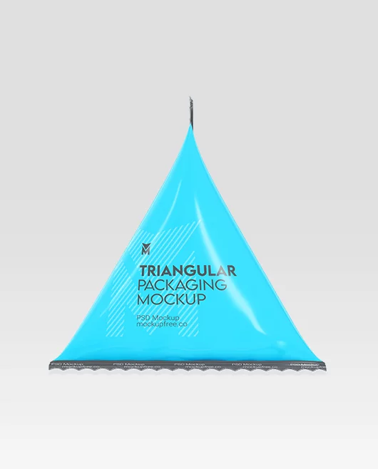 Free Triangular Packaging PSD Mockup