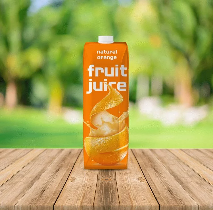 Fruit juice free PSD mockup
