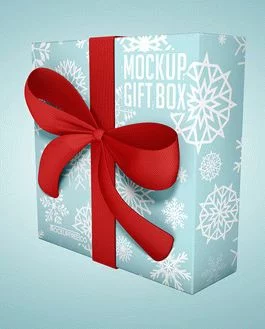 Gift Box – 3 Free PSD Mockups