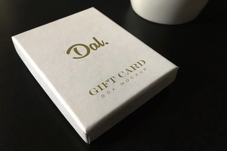 Gift Card Box Free PSD Mockups