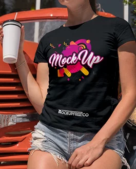 Girl T-Shirt – Free PSD Mockup