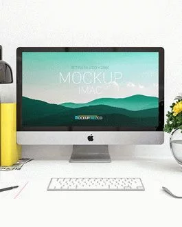 iMac – Free PSD Mockup