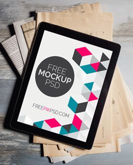 Free iPad Pro Mockup Template made in PSD Format