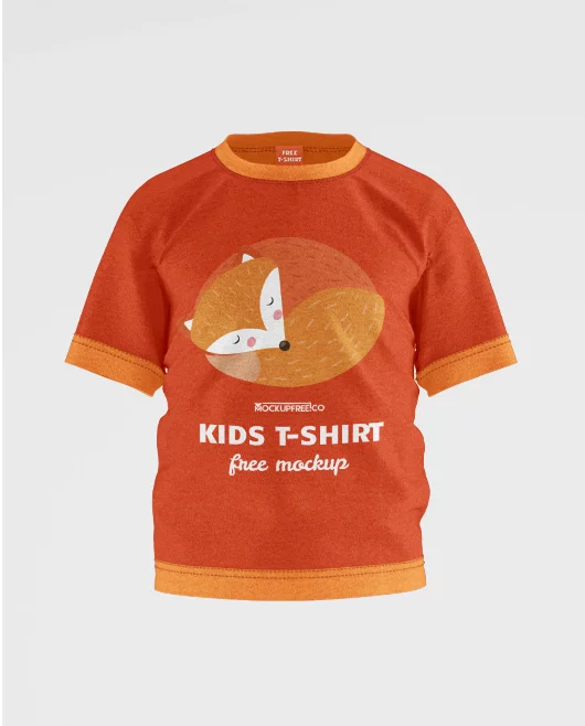 Kids T-Shirt  – 3 Free PSD Mockups