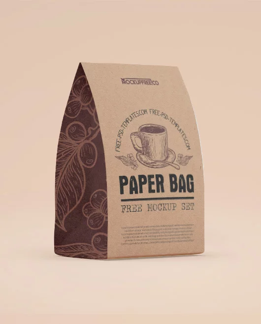 Kraft Paper Bag Mockup – 3 Free PSD Mockups