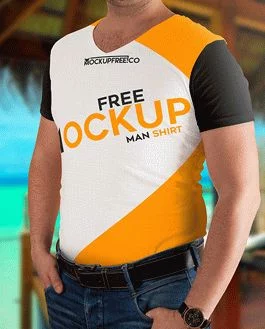 Man T-Shirt – 2 Free PSD Mockups