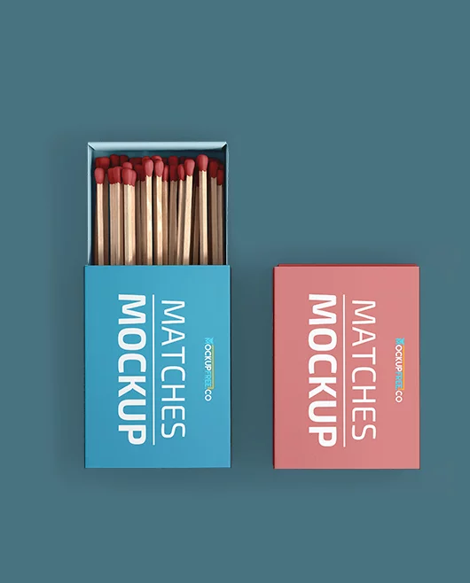 Matches – Free PSD Mockup
