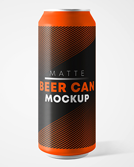 Matte Beer Can – 2 Free PSD Mockups - Mockupfree.co