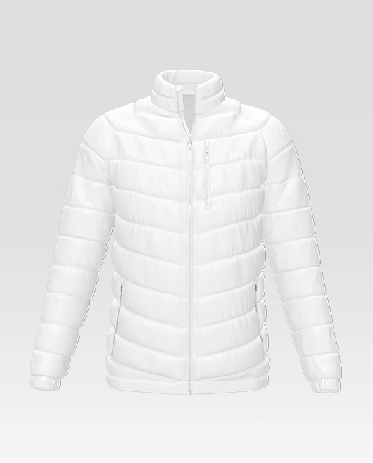 Men's Down Jacket Mockup Template Set in PSD Format