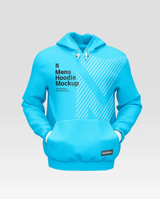 Men’s Hoodie PSD Mockup Front and Back