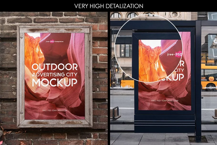 Outdoor Advertising City Mock-Up V2